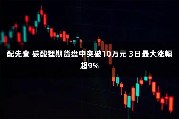 配先查 碳酸锂期货盘中突破10万元 3日最大涨幅超9%