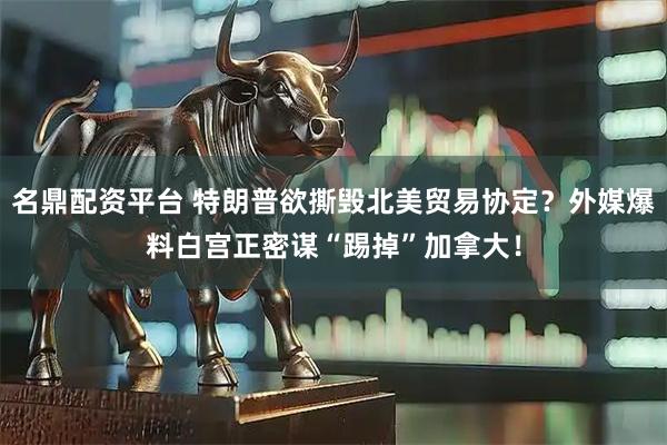 名鼎配资平台 特朗普欲撕毁北美贸易协定？外媒爆料白宫正密谋“踢掉”加拿大！