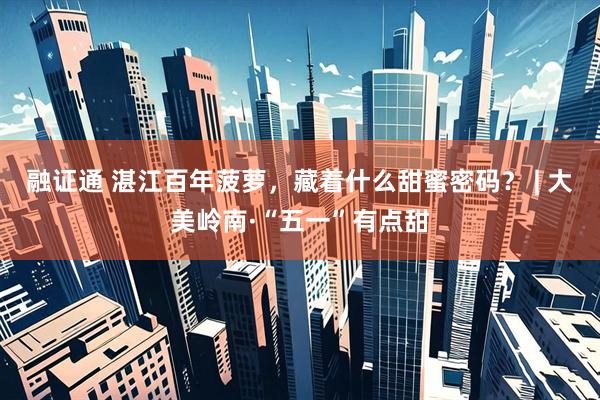 融证通 湛江百年菠萝，藏着什么甜蜜密码？ | 大美岭南·“五一”有点甜